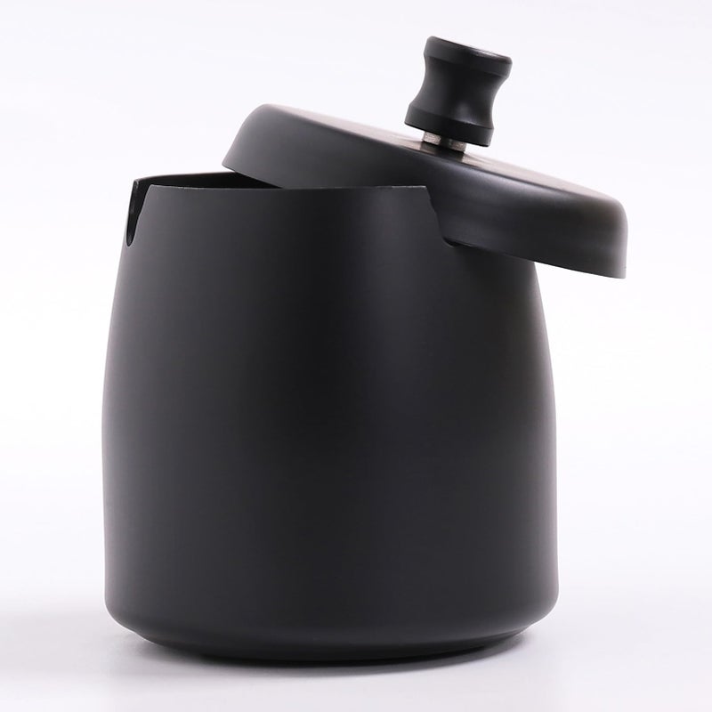IN ONE Small Outdoor Ashtray with Lid for Cigarette, Smokeless Stainless Steel Ash Tray, Smell Proof Windproof Ashtrays for Outside Patio Home Office Tabletop, Odorless Car Ashtrays(2.99"x2.68"x2.95") - Image 4